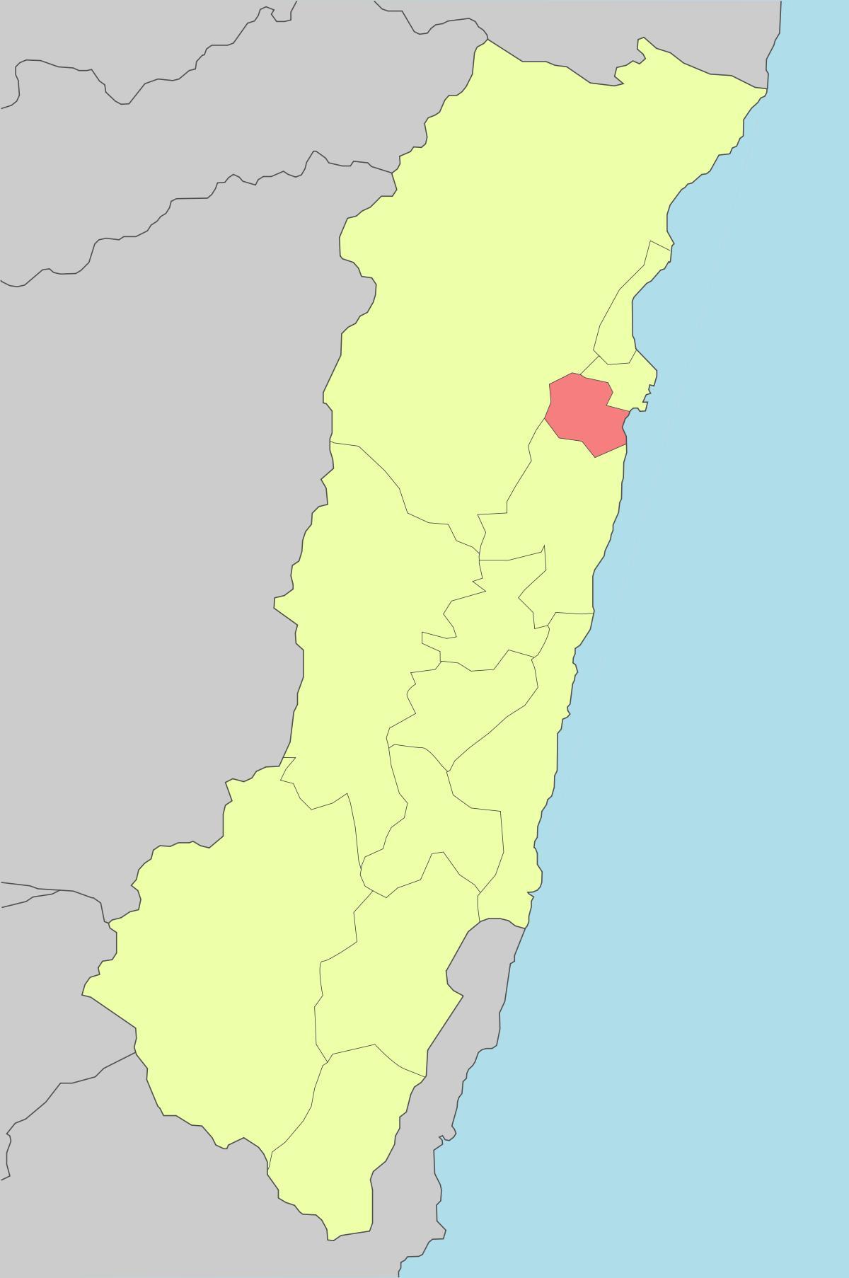 Térkép hualien Tajvan