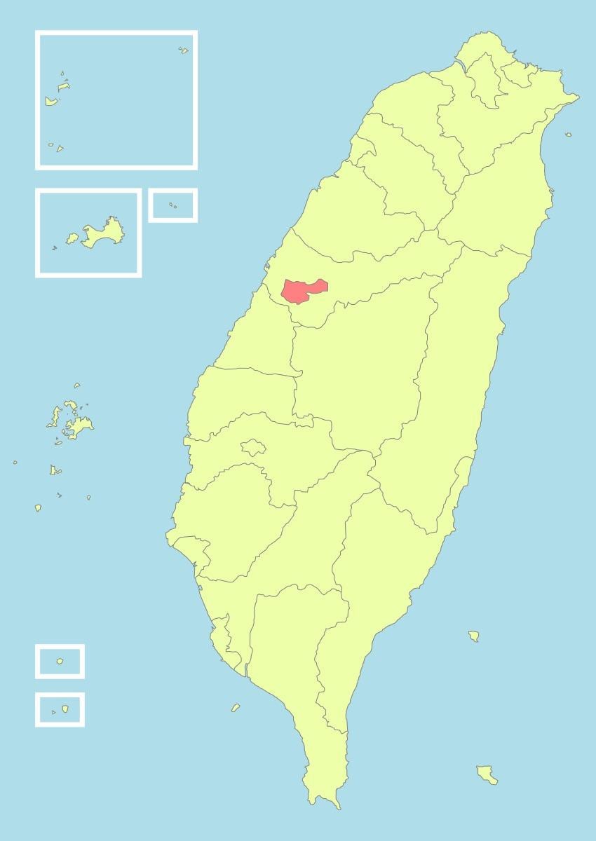 Térkép taichung Tajvan