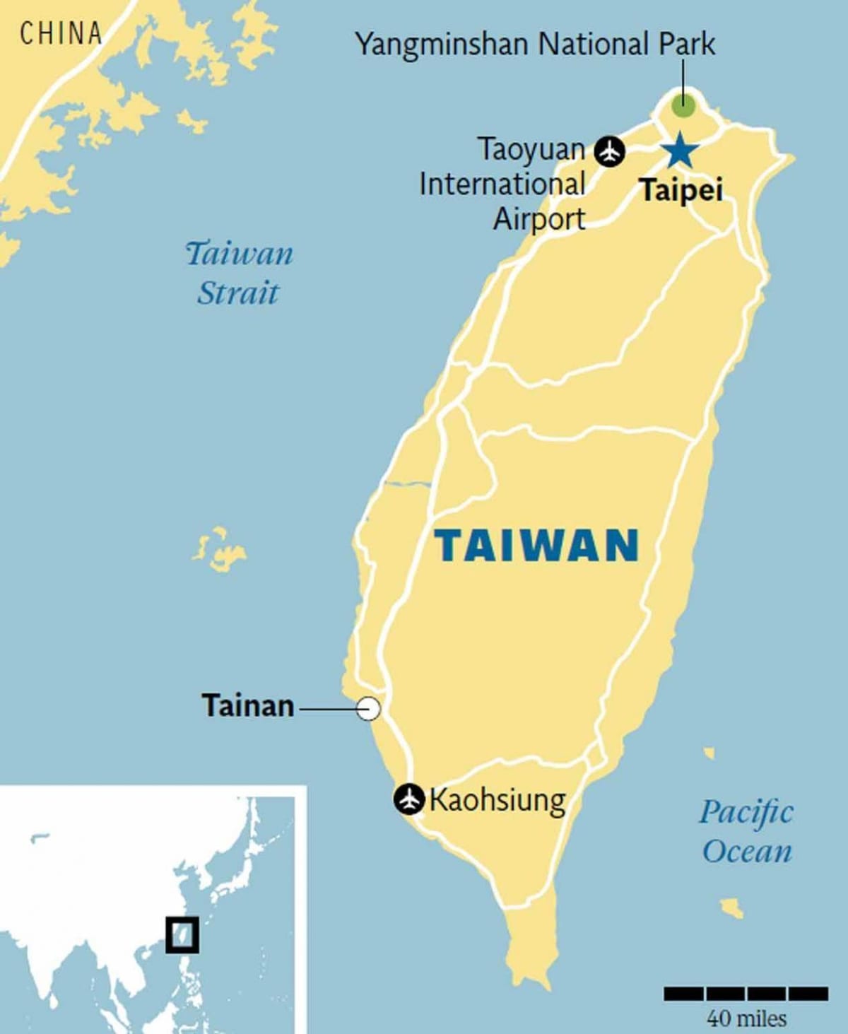 térkép tainan város Tajvan