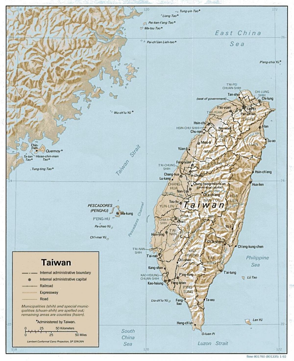 Térkép Tajvan surf 