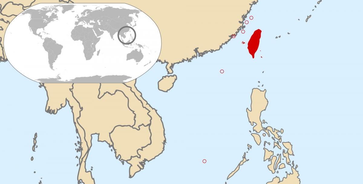 Tajvan globális térkép