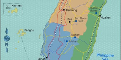 Taipei, Tajvan térképen