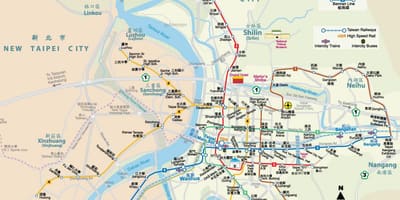 Metró térkép Tajvan