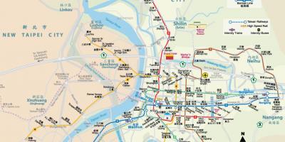 Térkép Tajvan metró
