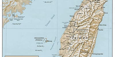 Térkép Tajvan surf 