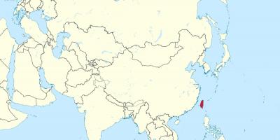 Tajvan térkép ázsiában