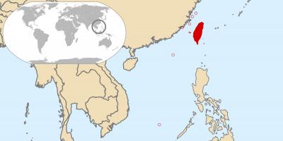 Tajvan globális térkép