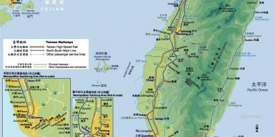 Tajvan vasúti térkép